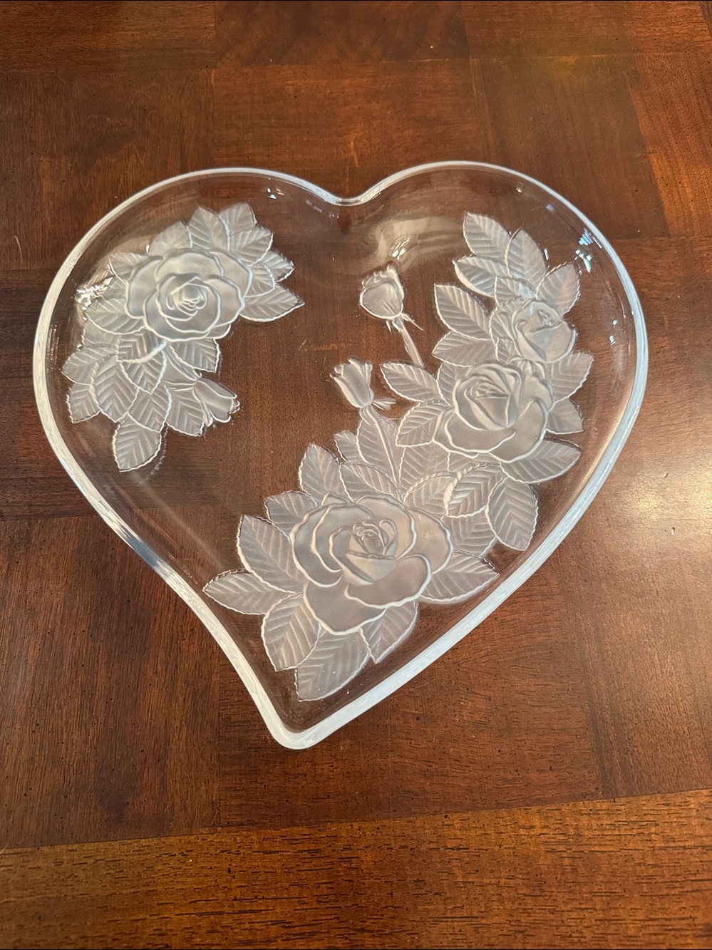 Mikasa Studio Nova Heart Winter Rose Shaped Tray Platter Dish